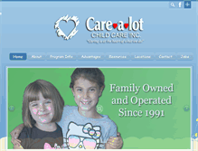 Tablet Screenshot of carealot-childcare.com